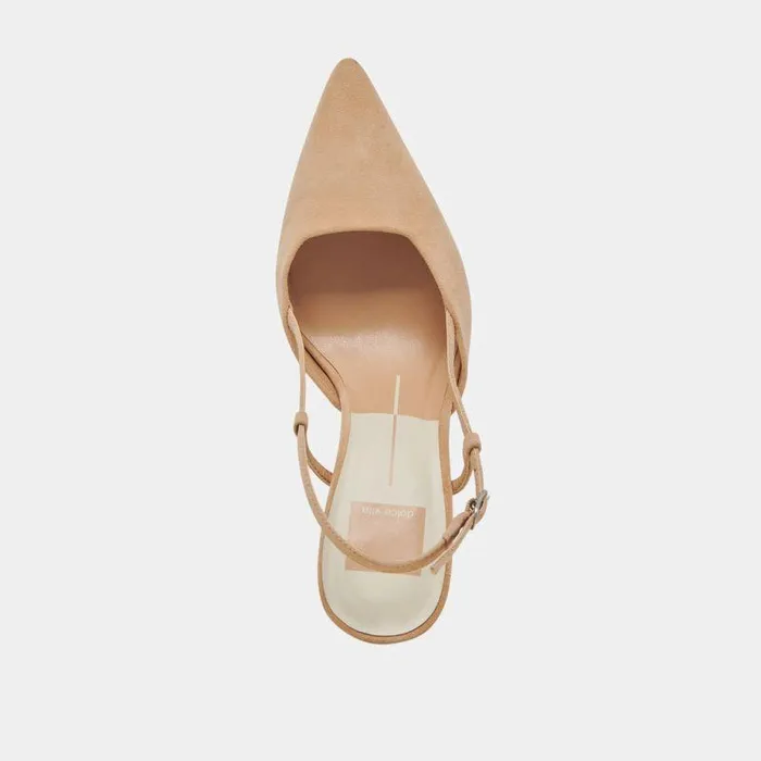 Heels Shop Dolce Vita Kim Heels Tan Suede Tan Suede