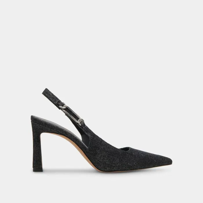 Heels Shop Dolce Vita Krista Heels Carbon Denim Carbon Denim
