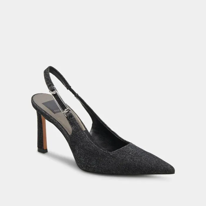 Heels Shop Dolce Vita Krista Heels Carbon Denim Carbon Denim