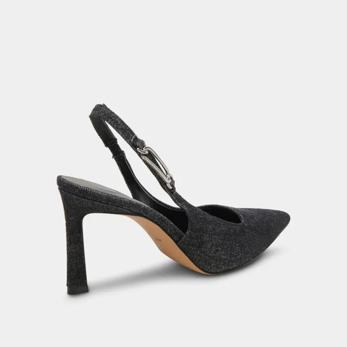 Heels Shop Dolce Vita Krista Heels Carbon Denim Carbon Denim