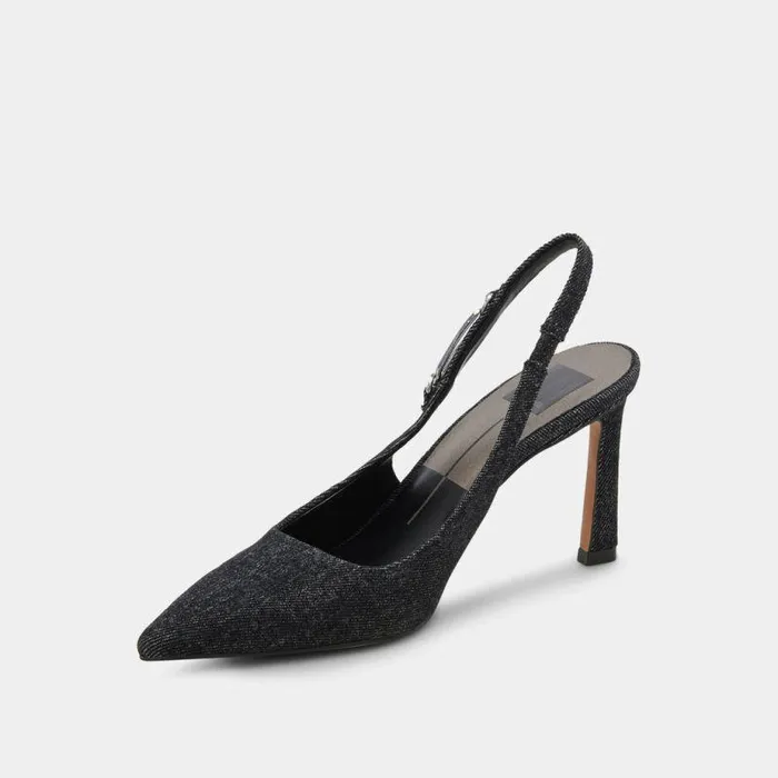 Heels Shop Dolce Vita Krista Heels Carbon Denim Carbon Denim