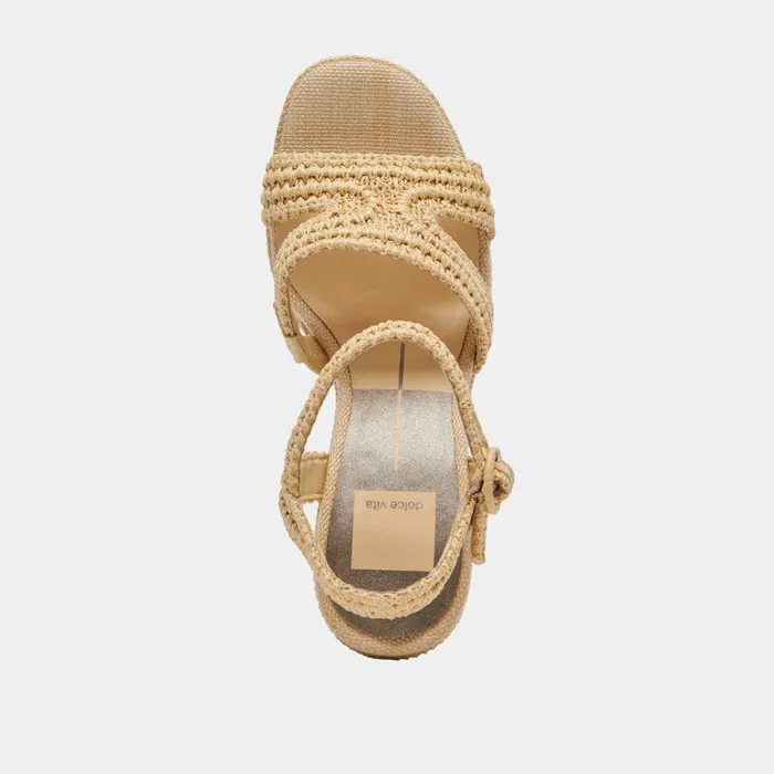 Heels Shop Dolce Vita Lacye Heels Natural Woven Natural Woven