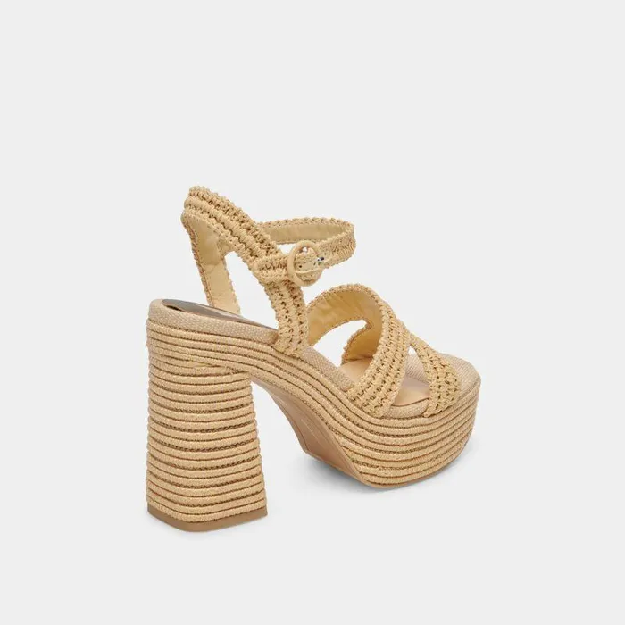 Heels Shop Dolce Vita Lacye Heels Natural Woven Natural Woven