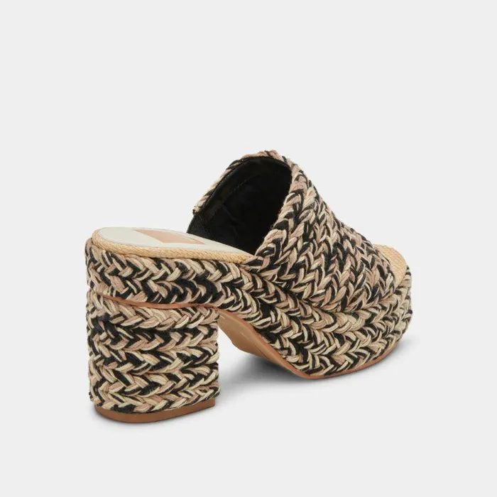 Heels Shop Dolce Vita Lady Heels Black Multi Woven Black Multi Woven
