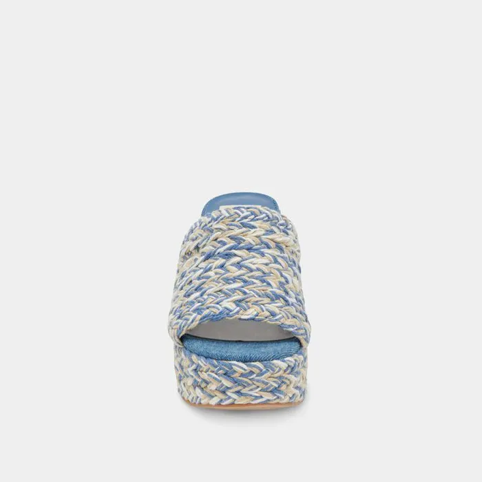 Heels Shop Dolce Vita Lady Heels Blue Multi Woven Blue Multi Woven