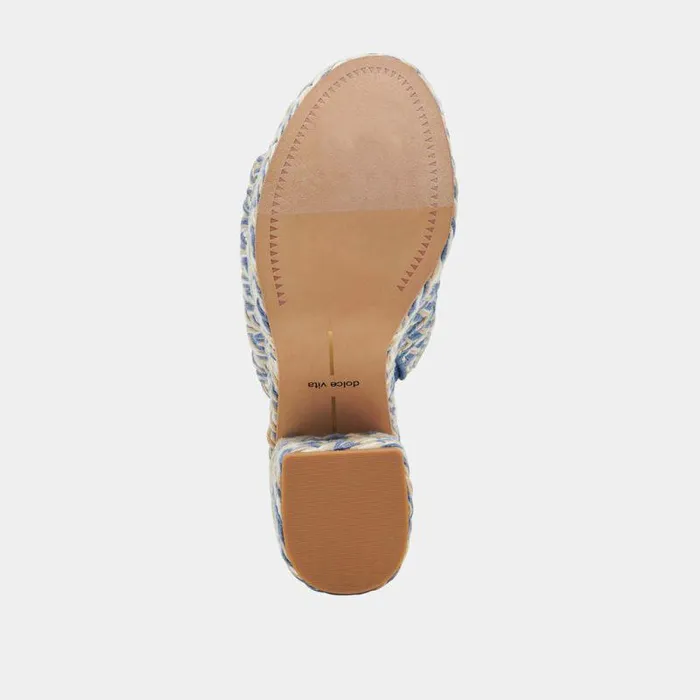 Heels Shop Dolce Vita Lady Heels Blue Multi Woven Blue Multi Woven