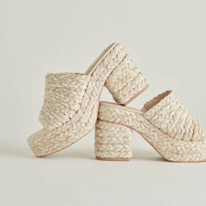 Heels Shop Dolce Vita Lady Heels Ivory Multi Woven Ivory Multi Woven