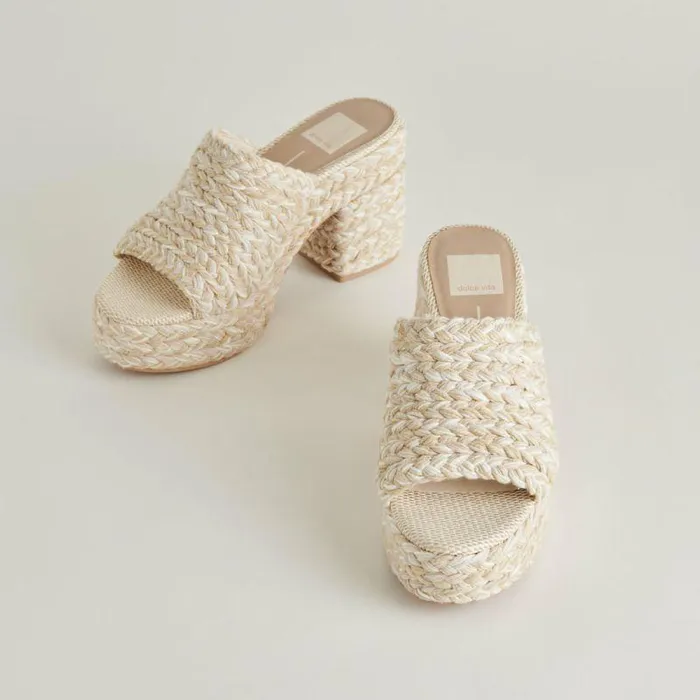 Heels Shop Dolce Vita Lady Heels Ivory Multi Woven Ivory Multi Woven
