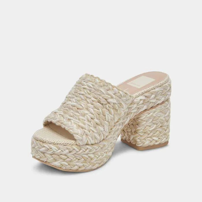 Heels Shop Dolce Vita Lady Heels Ivory Multi Woven Ivory Multi Woven