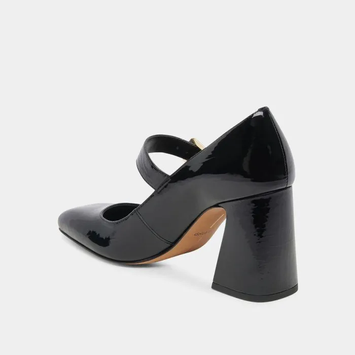 Heels Shop Dolce Vita Lakota Heels Midnight Crinkle Patent Midnight Crinkle Patent
