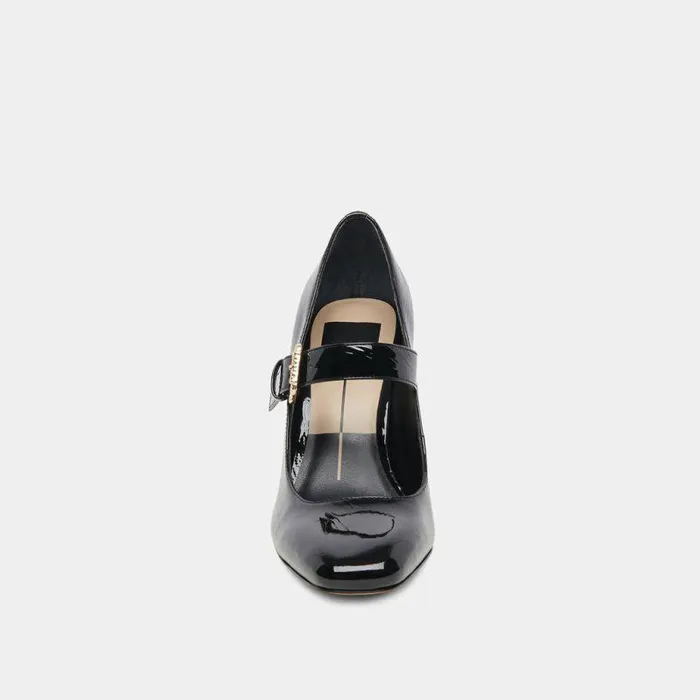 Heels Shop Dolce Vita Lakota Heels Midnight Crinkle Patent Midnight Crinkle Patent