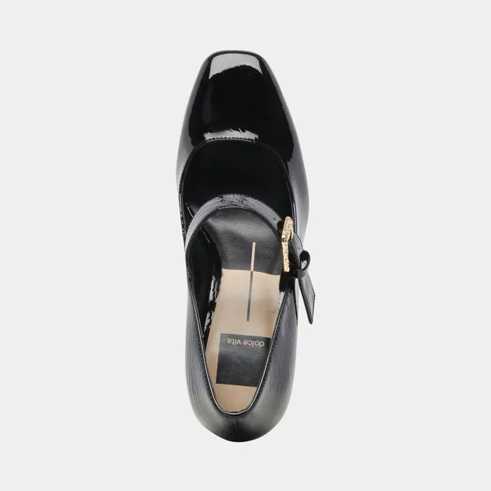 Heels Shop Dolce Vita Lakota Heels Midnight Crinkle Patent Midnight Crinkle Patent