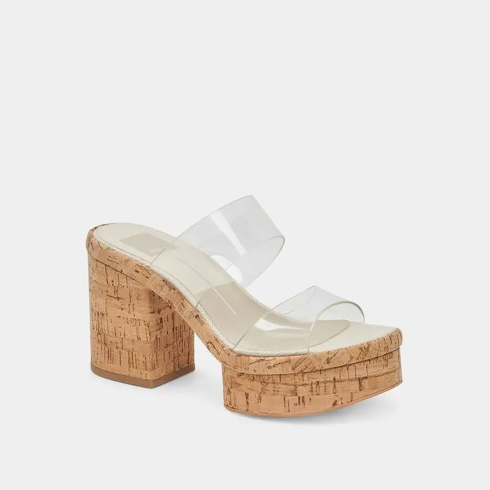 Heels Shop Dolce Vita Latoya Heels Crystal Vinyl Crystal Vinyl