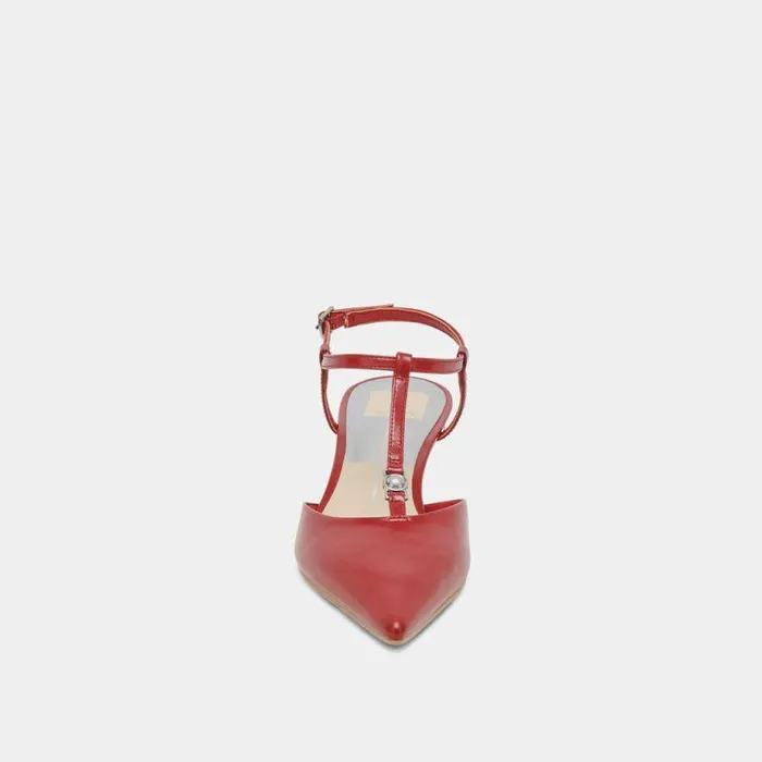 Heels Shop Dolce Vita Lavon Heels Red Crinkle Patent Red Crinkle Patent