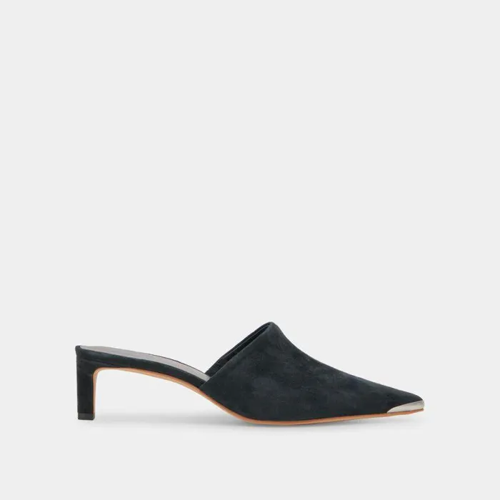Heels Shop Dolce Vita Lexy Heels Onyx Suede Onyx Suede