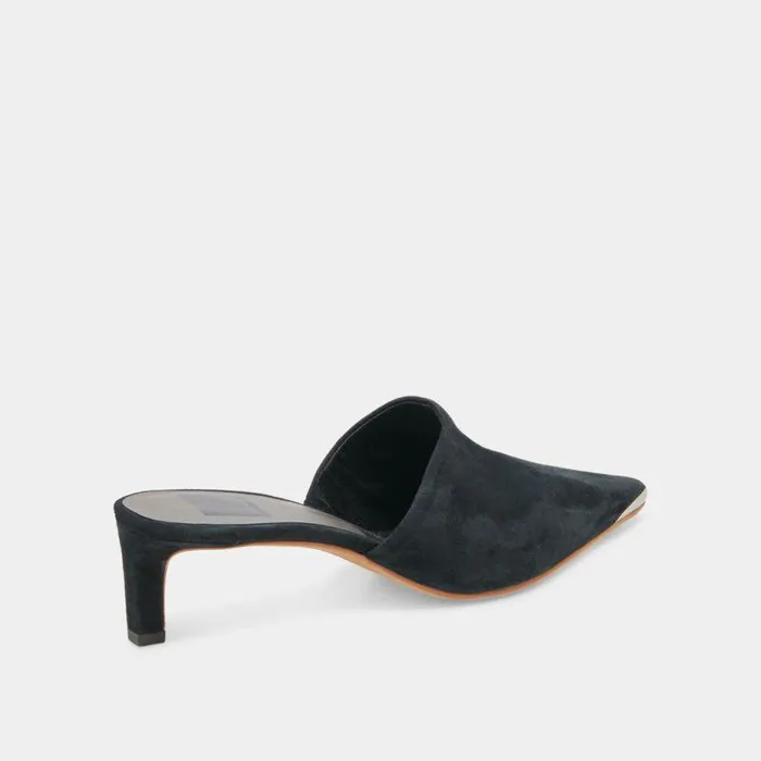 Heels Shop Dolce Vita Lexy Heels Onyx Suede Onyx Suede