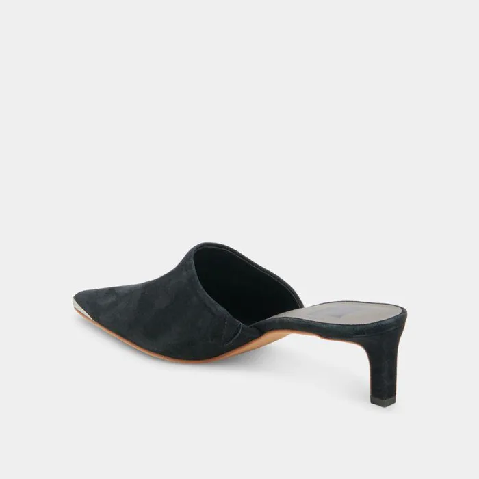 Heels Shop Dolce Vita Lexy Heels Onyx Suede Onyx Suede