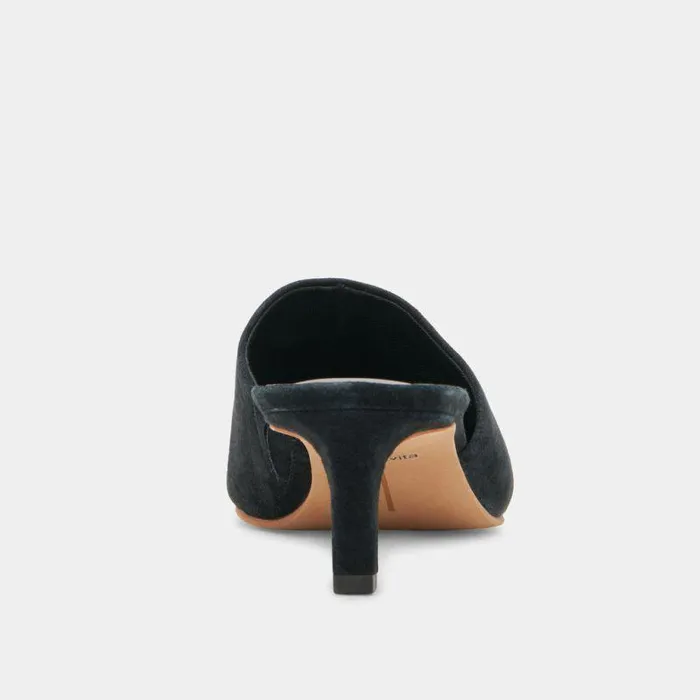 Heels Shop Dolce Vita Lexy Heels Onyx Suede Onyx Suede