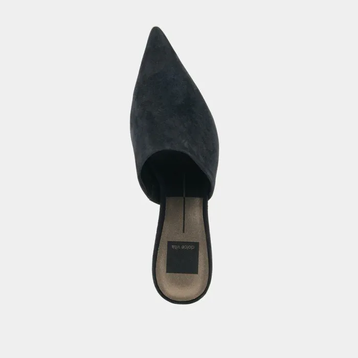 Heels Shop Dolce Vita Lexy Heels Onyx Suede Onyx Suede