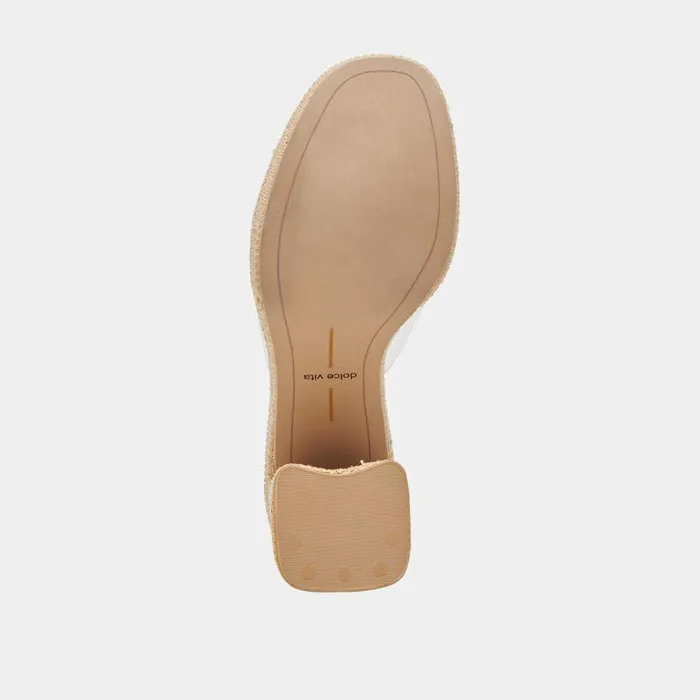 Heels Shop Dolce Vita Lichia Heels Natural Vinyl Natural Vinyl