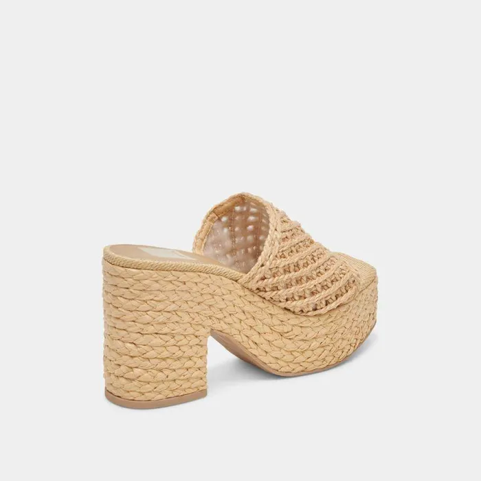 Heels Shop Dolce Vita Lisha Heels Lt Natural Raffia Lt Natural Raffia