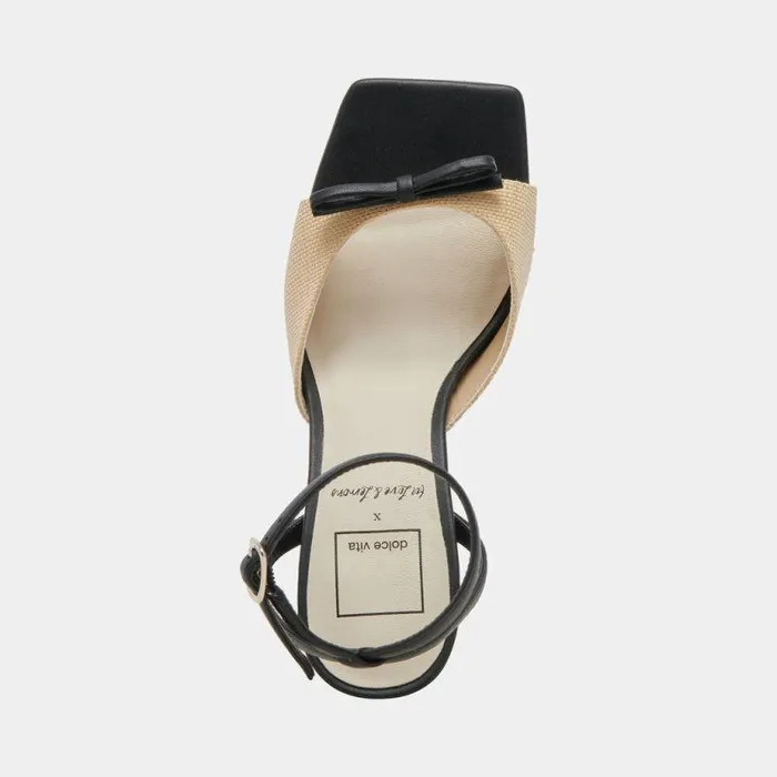 Heels Shop Dolce Vita Loise Heels Lt Natural Raffia Lt Natural Raffia