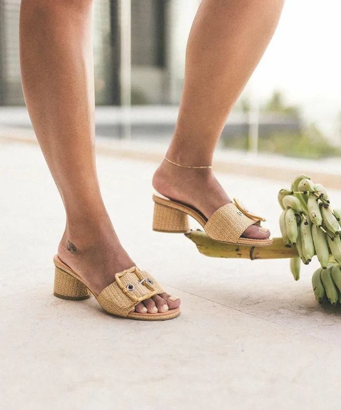 Heels Shop Dolce Vita Lucey Heels Warm Natural Raffia Warm Natural Raffia