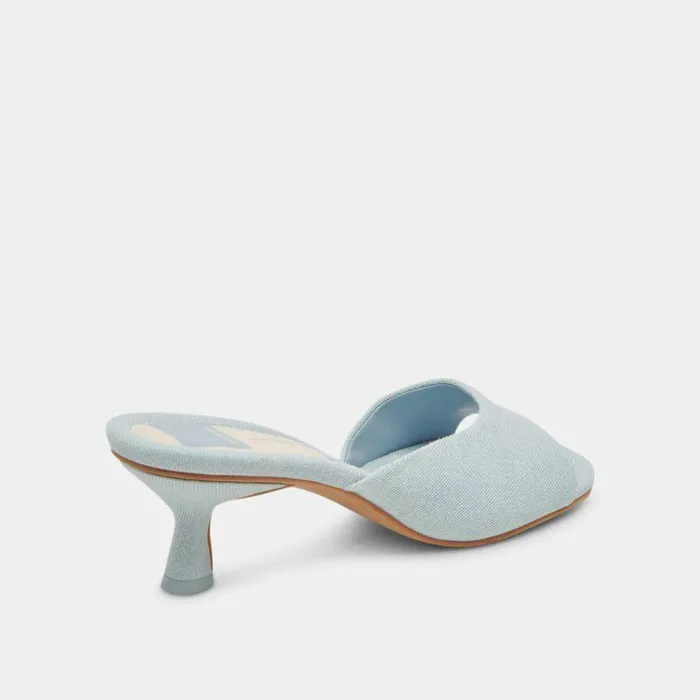Heels Shop Dolce Vita Macoy Heels Light Blue Denim Light Blue Denim