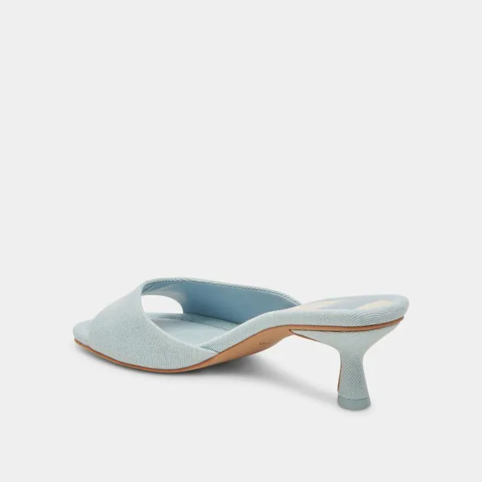 Heels Shop Dolce Vita Macoy Heels Light Blue Denim Light Blue Denim