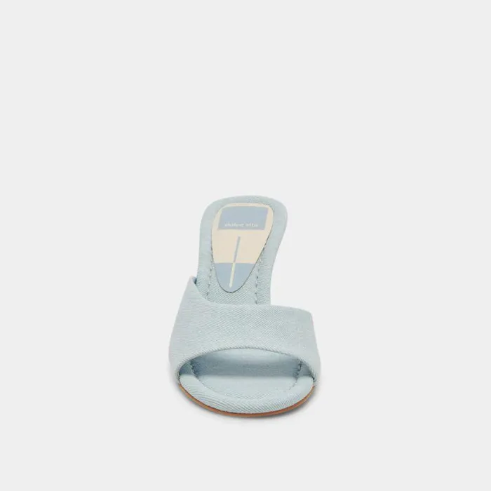 Heels Shop Dolce Vita Macoy Heels Light Blue Denim Light Blue Denim