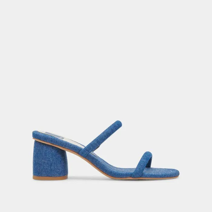 Heels Shop Dolce Vita Mandie Heels Blue Denim Blue Denim