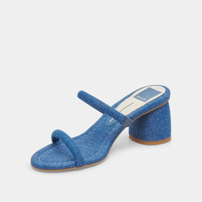 Heels Shop Dolce Vita Mandie Heels Blue Denim Blue Denim