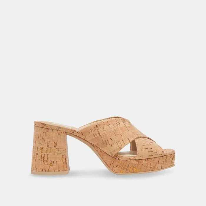 Heels Shop Dolce Vita Martin Heels Natural Cork Natural Cork