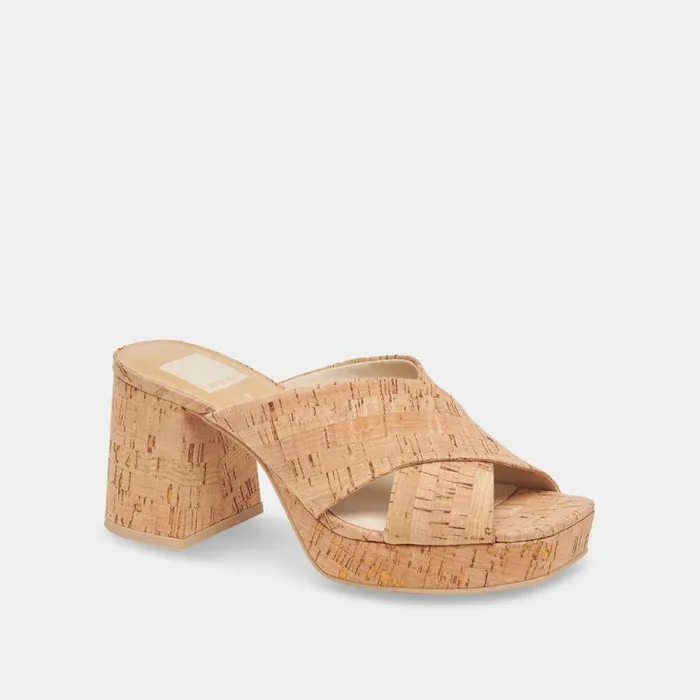 Heels Shop Dolce Vita Martin Heels Natural Cork Natural Cork