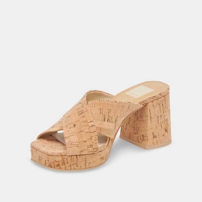 Heels Shop Dolce Vita Martin Heels Natural Cork Natural Cork