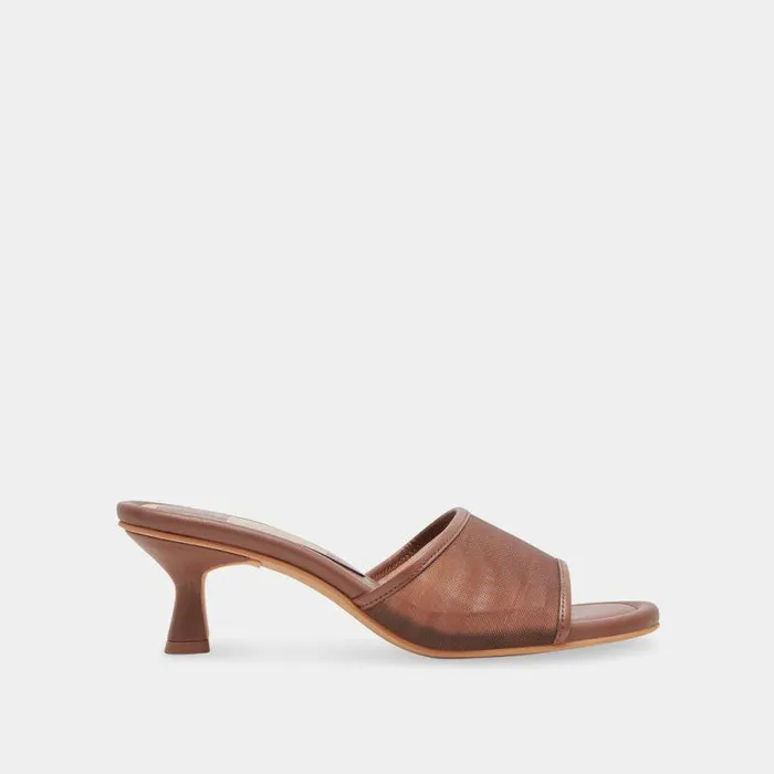 Heels Shop Dolce Vita Meeza Heels Espresso Mesh Espresso Mesh