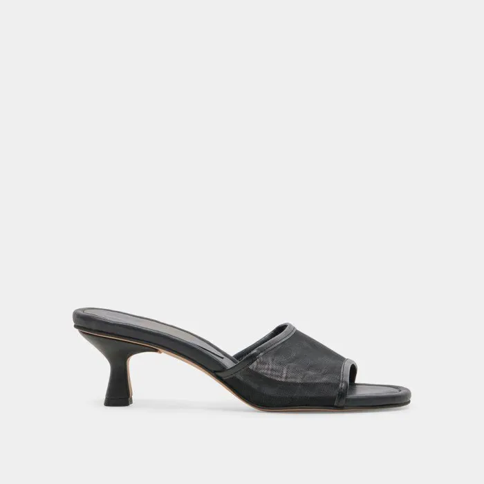 Heels Shop Dolce Vita Meeza Heels Onyx Mesh Onyx Mesh