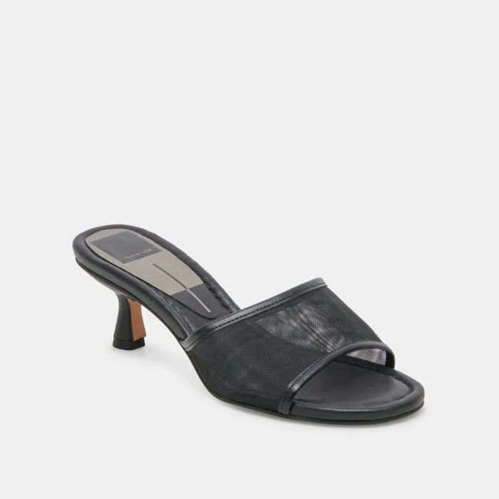 Heels Shop Dolce Vita Meeza Heels Onyx Mesh Onyx Mesh