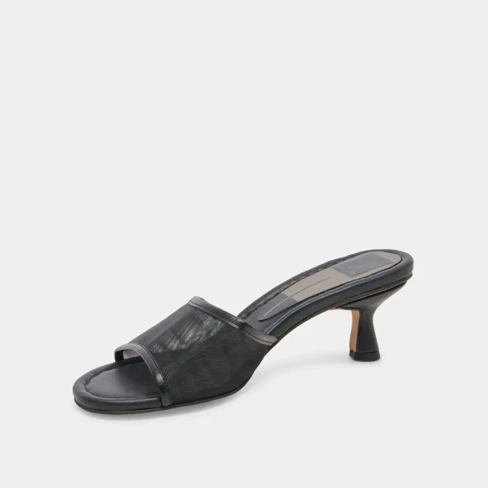 Heels Shop Dolce Vita Meeza Heels Onyx Mesh Onyx Mesh