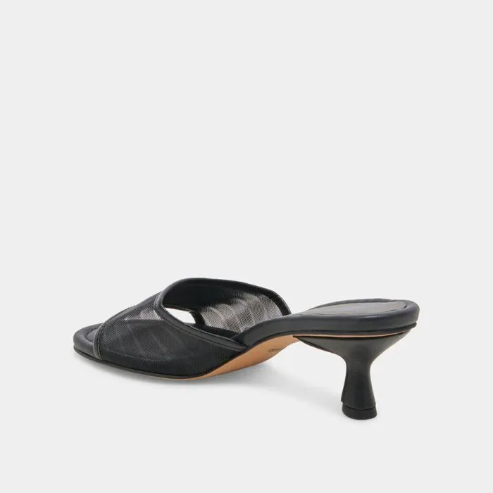 Heels Shop Dolce Vita Meeza Heels Onyx Mesh Onyx Mesh