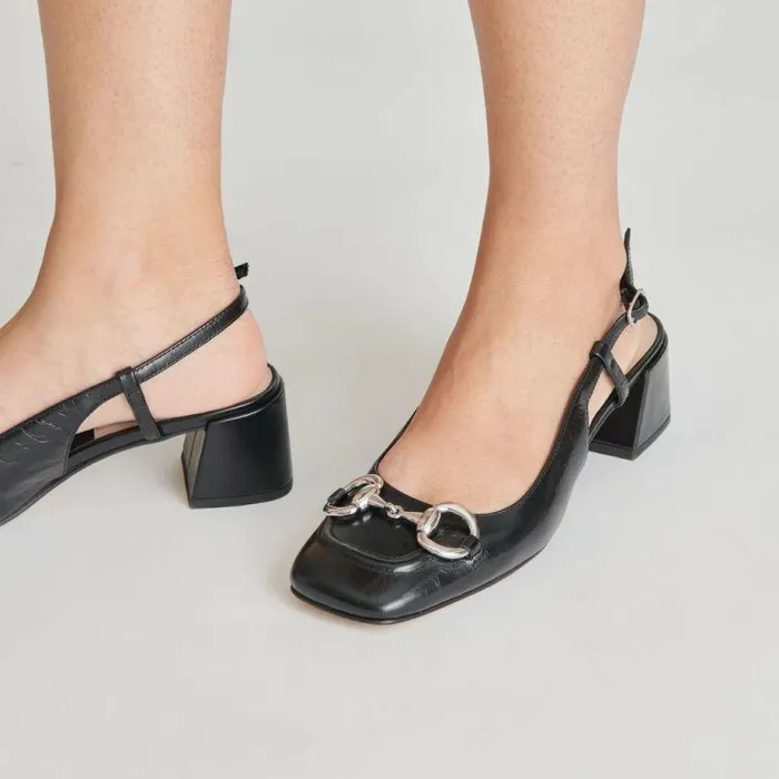 Heels Shop Dolce Vita Melli Heels Midnight Crinkle Patent Midnight Crinkle Patent