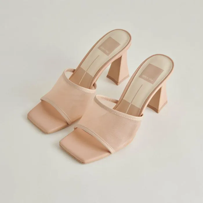 Heels Shop Dolce Vita Narda Heels Blush Mesh Blush Mesh