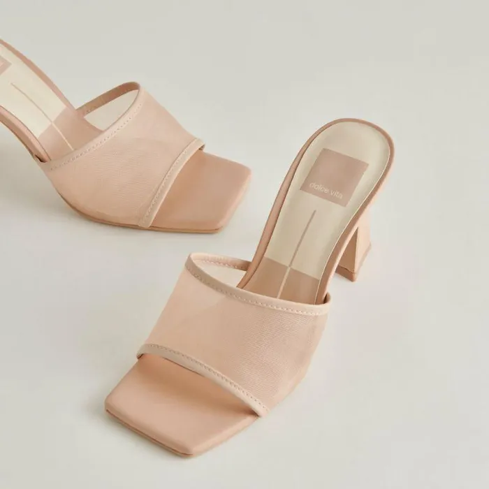 Heels Shop Dolce Vita Narda Heels Blush Mesh Blush Mesh