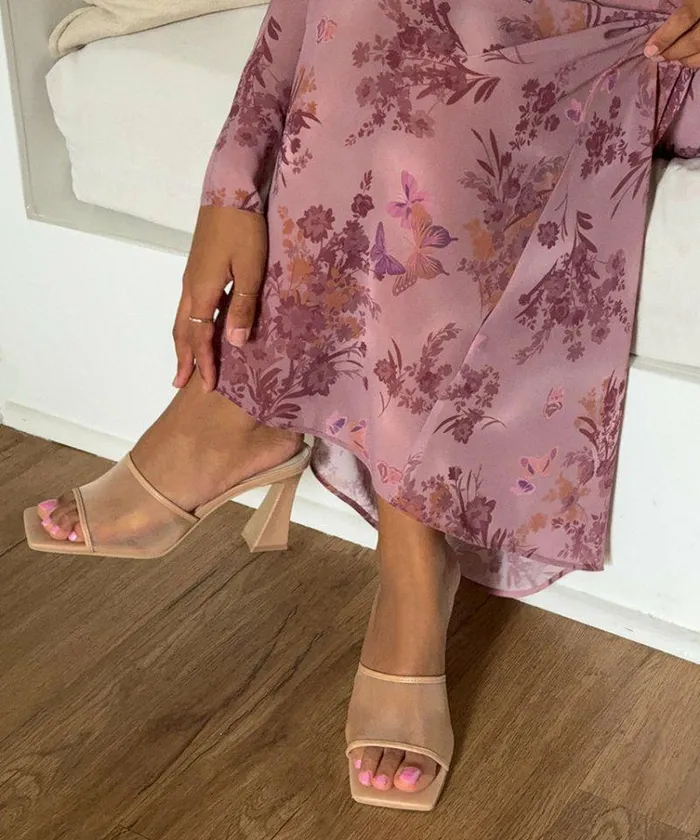 Heels Shop Dolce Vita Narda Heels Blush Mesh Blush Mesh