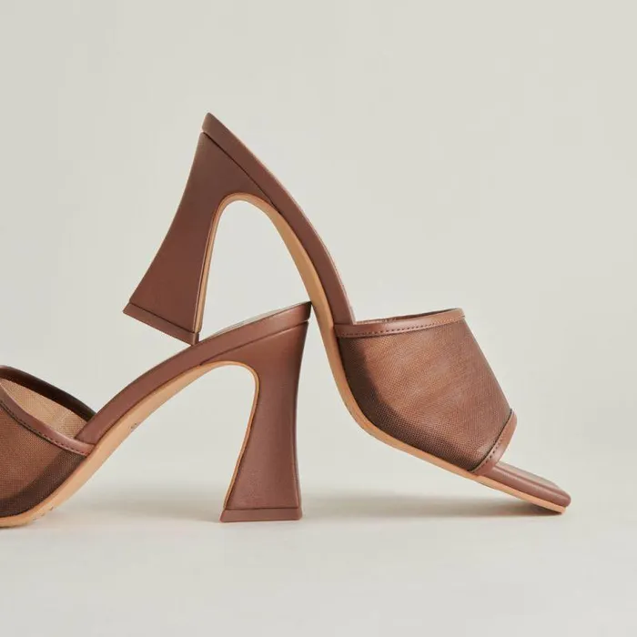 Heels Shop Dolce Vita Narda Heels Espresso Mesh Espresso Mesh