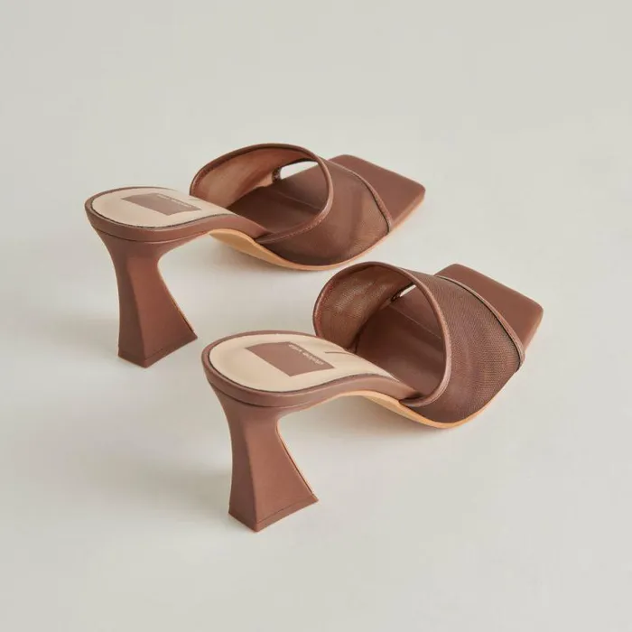 Heels Shop Dolce Vita Narda Heels Espresso Mesh Espresso Mesh