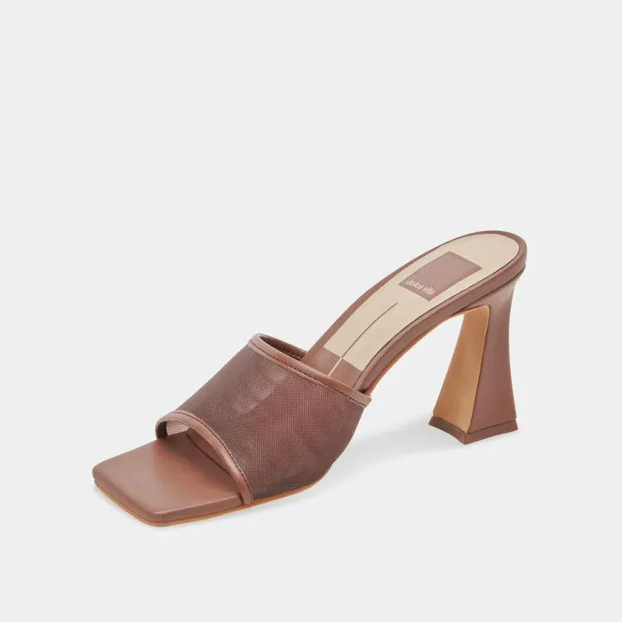 Heels Shop Dolce Vita Narda Heels Espresso Mesh Espresso Mesh
