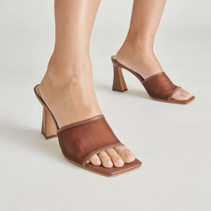 Heels Shop Dolce Vita Narda Heels Espresso Mesh Espresso Mesh