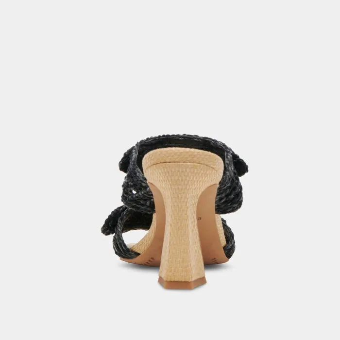 Heels Shop Dolce Vita Niyah Heels Onyx Raffia Onyx Raffia