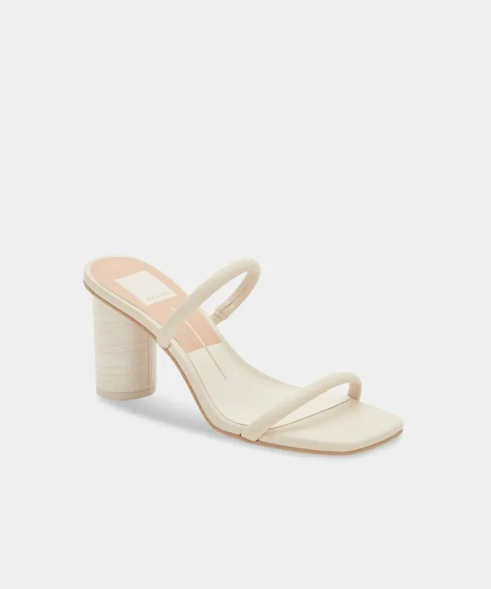 Heels Shop Dolce Vita Noles Heels Ivory Stella Women039s Chunky Round Heels Ivory Stella